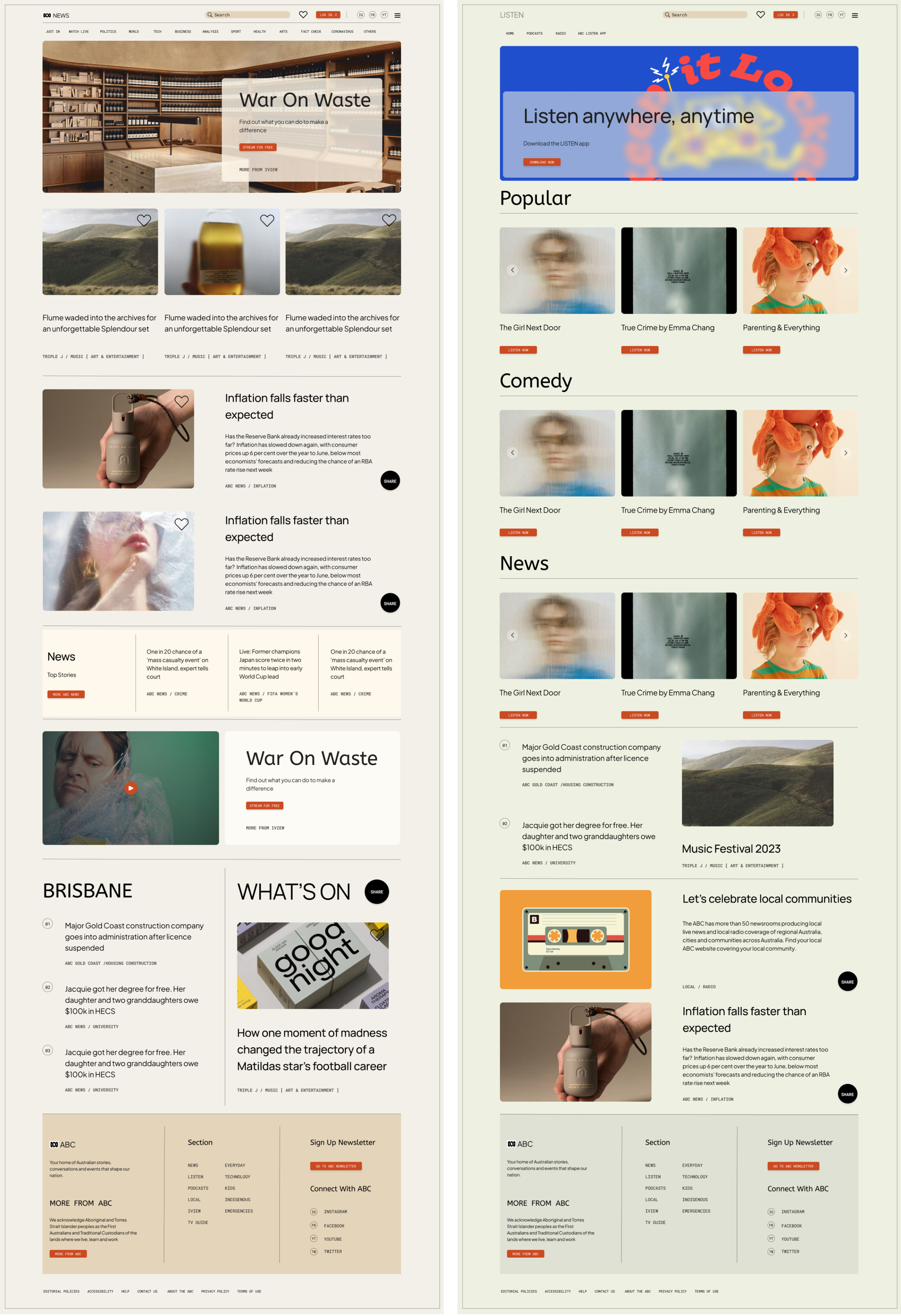 ABC News Final UI Design: Desktop
